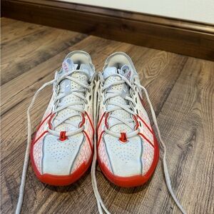 Nike White and Orange Athletic Shoes